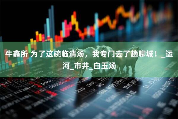 牛鑫所 为了这碗临清汤，我专门去了趟聊城！_运河_市井_白玉汤